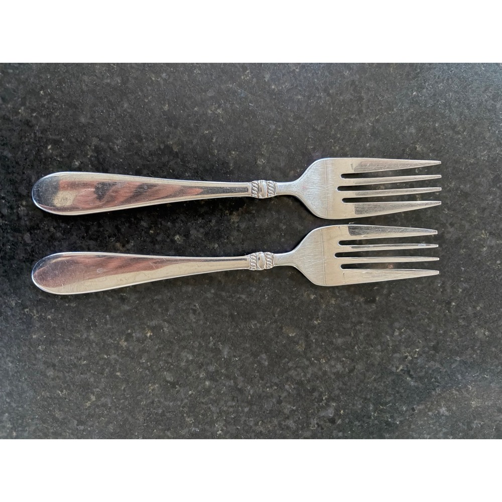 Oneida 18/10 Stainless Avondale Pattern Set of 2 salad Forks